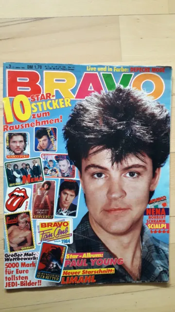 BRAVO Nr.3 vom 12.1.1984 Paul Young, Scialpi, Nena, Gazebo, Sylvester Stallone
