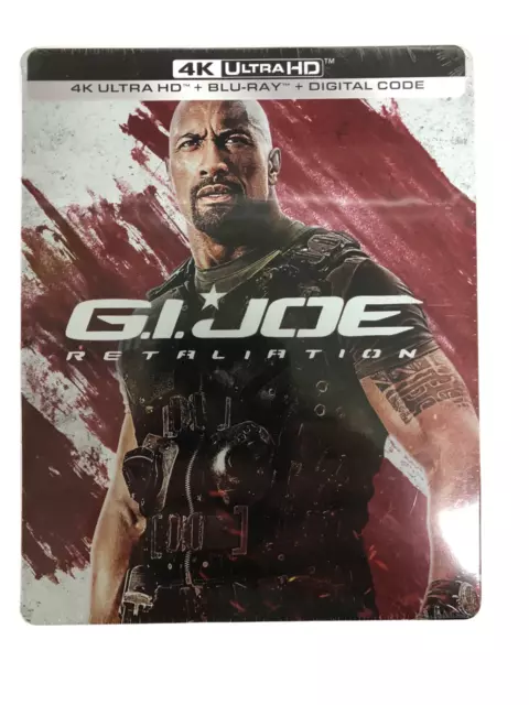 G.I. Joe: Retaliation New 4K UHD Blu-ray With Blu-Ray, Steelbook, 4K - READ