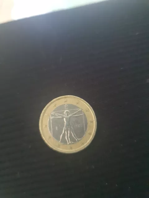 Moneda De Euro Hombre De Vitruvio 2002