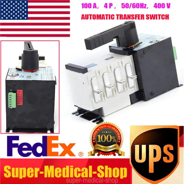 Automatic Dual Power Transfer Switch Toggle 100A 4P FOR Generator Changeover