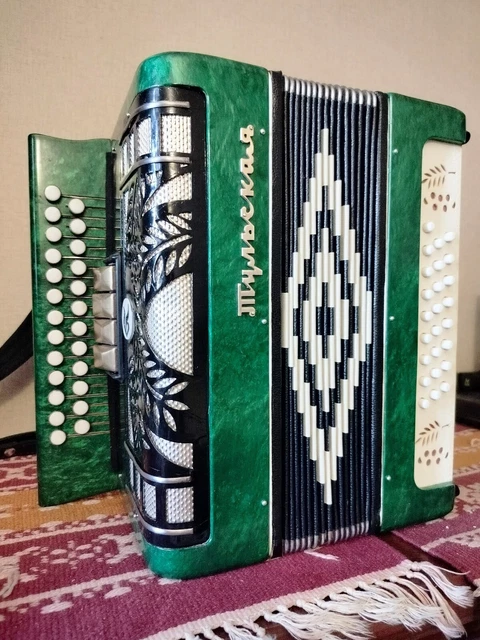 Perfect! Luxury Tula 4 Register Garmoshka Folk Button Accordion Garmoschka