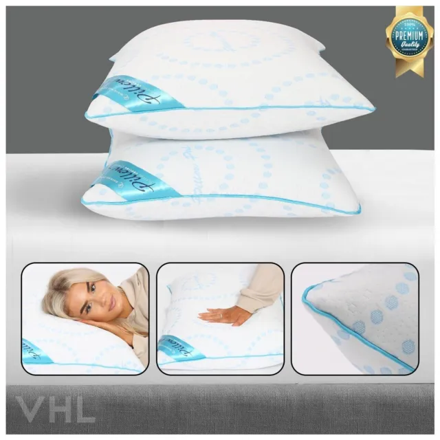 Memory Foam Gel Pillow Orthopedic Cooling Pillow Neck Back Support Medium Firm