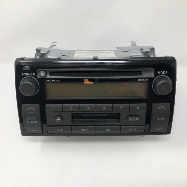 2002-2004 Toyota Camry AM FM Radio CD Cassette Player PN 86120-AA040 Face 16823