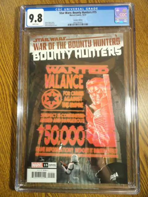 Star Wars Bounty Chasseurs #15 Nakayama Cgc 9.8 NM/M 1st Pr Marvel