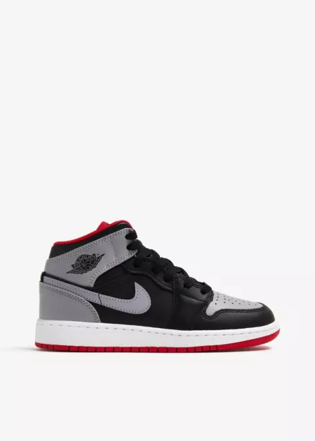 Scarpe ragazzi donna nike air jordan 1 mid DQ8423 006 nero grigio black cement 3