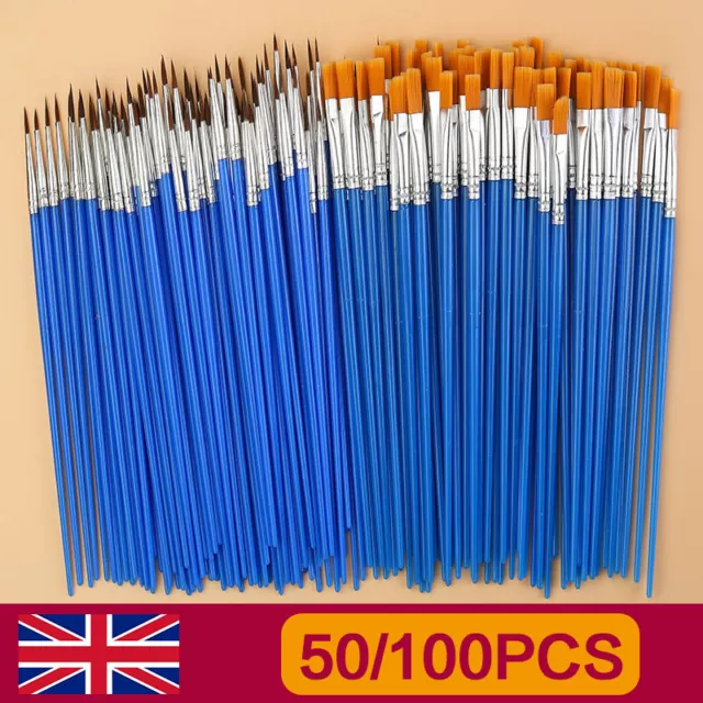 100pcs Micro Extra Fine Detail Painting Brushes Art Craft Paint Brushes Set