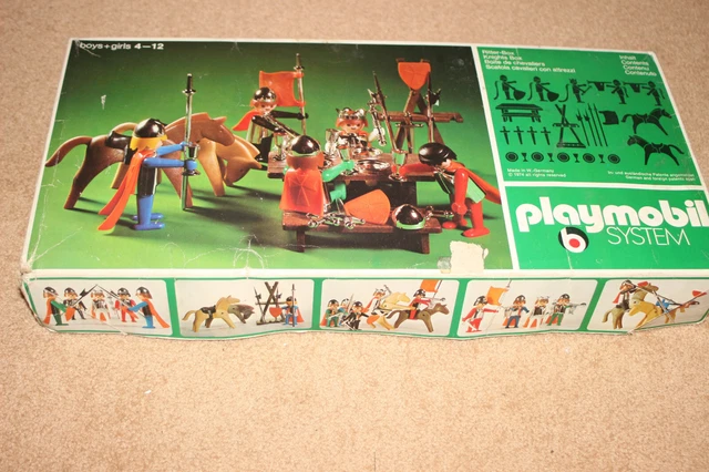 PLAYMOBIL SET EXCLUSIF 3260 v1 roi et soldats chrome vintage boite collector *** EUR 99,00 