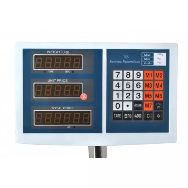 Balance Numérique Avec 3 LCD, Poids Jusqu'à 150kg, Dimensions 71x30x49cm 3