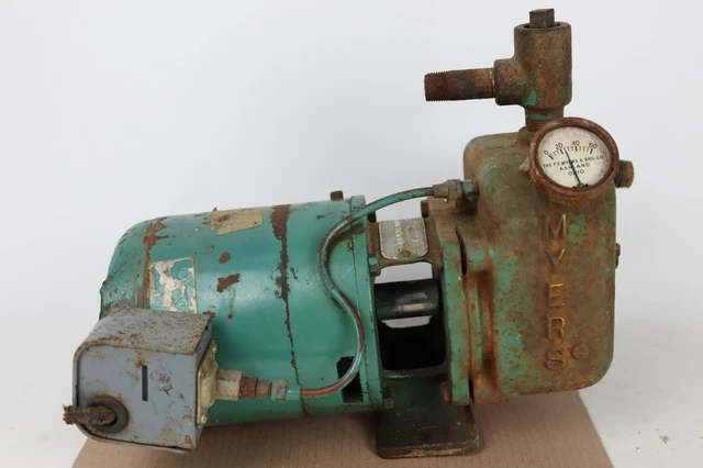 UNTESTED F.E. Myers & Bro Ashland, Ohio Ejecto Jr Water Pump K-33T Century Motor