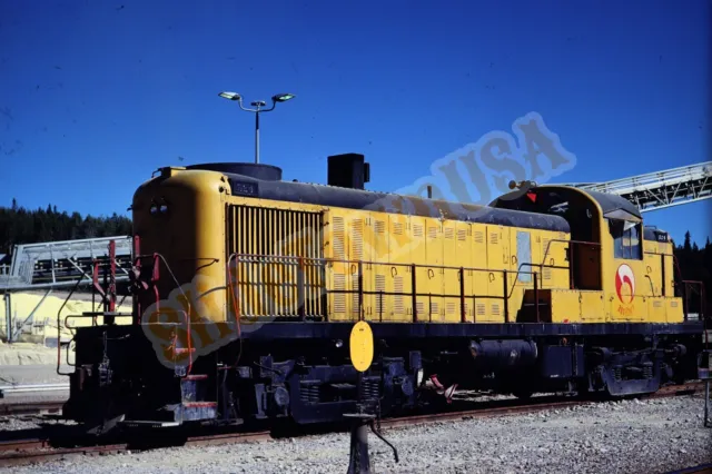 Vtg 1981 Duplicate Train Slide 524 Acquitane Engine Ram River Alberta X6O116
