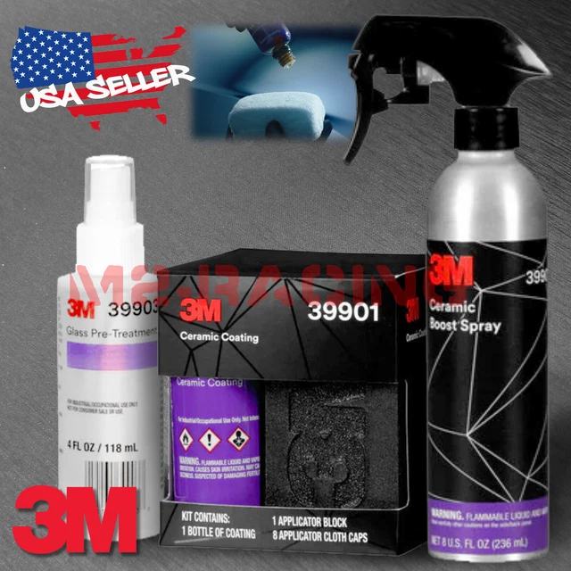 3M CERAMIC COATING Paint Vinyl Wrap PPF Glass Car Protection High Gloss