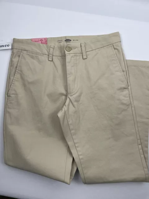 New Men’s / Boys Old Navy Khaki School Dress Pants 29 x 30 Straight