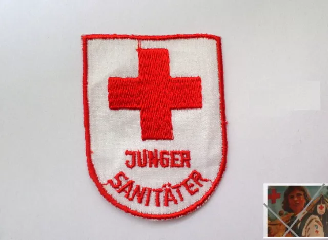 DDR PIONIERE Aufnäher für JUNGE SANITÄTER für JP - Uniform - Hemd / Bluse , FDJ