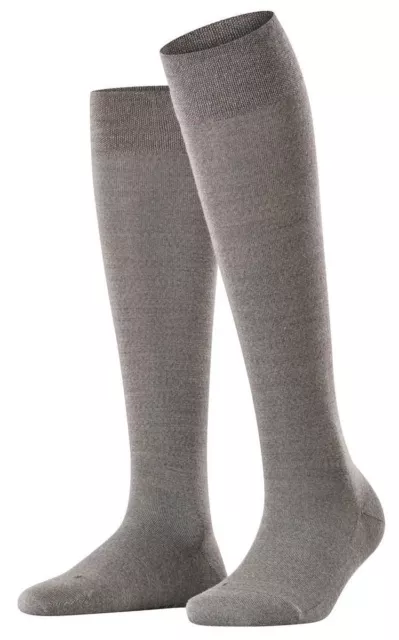 Falke Womens Sensitive Berlin Knee High Socks - Light Grey Mel