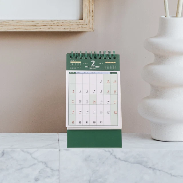 Calendrier De Table 2026 Format Paysage 26x17.5 Cm - Support Stable - Vue Mensuelle Claire - Pour Bureau Et Maison