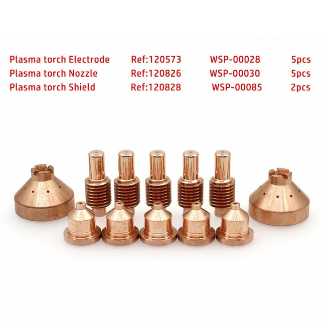 12X Plasma Torch Electrode Nozzles Tips 120573 120826 Shield 120828 For 600 Set✅