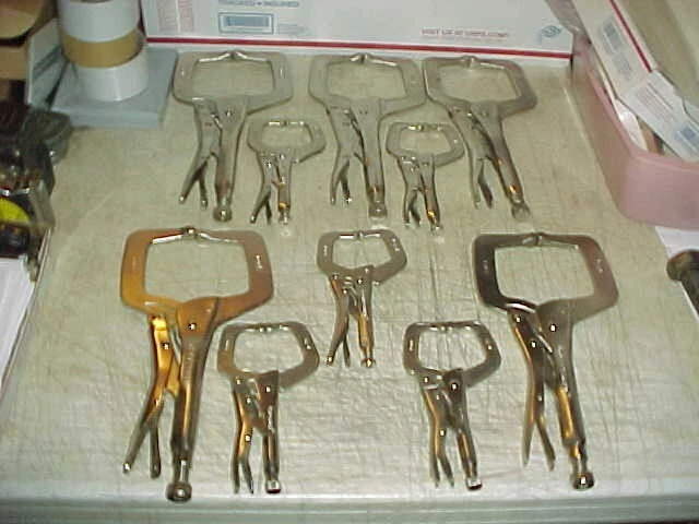 10 Crescent 11"/6.5" Vise Grip Type Welding Locking Clamp Pliers Auto Body Tools 10 Crescent 11"/6.5" Vise Grip Type Welding Locking Clamp Pliers Auto Body Tools