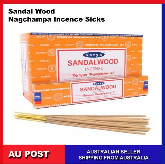 15g SATYA Nag Champa SANDALWOOD Sandal Wood Incense Sticks