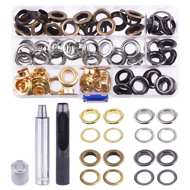 63Pcs 1/2 Inch Thickened Grommets with Install Tool Set, 4 Colors M V1F1