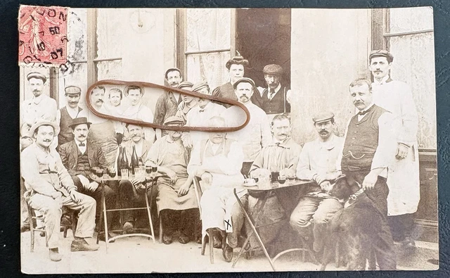 Carte Postale Ancienne CPA 69 - Lyon : Chez Le Bouquiniste - Début 1900