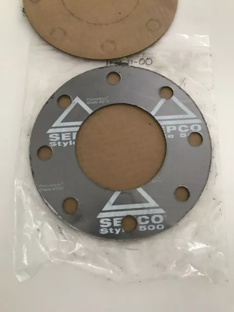Sepco Style 500 Flexible Graphite Gasket 5257 4 inch Diameter 8-Hole