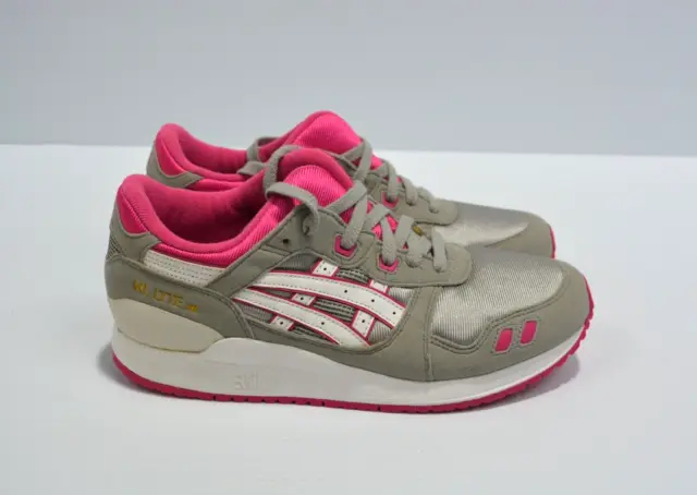 Asics GEL LYTE 3 Running Shoes Youth Size 6.5 C5A4N New with Tags Pink Grey NWT