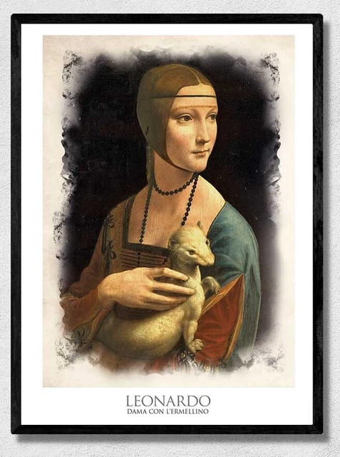 Leonardo - Dama con l'ermellino - Poster f.to A3 - Riproduzione