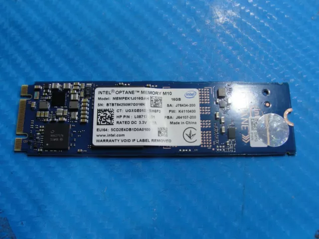 HP 15.6" 15-da0032wm Intel Optane M10 Sata M.2 16gb SSD Drive l08717-001