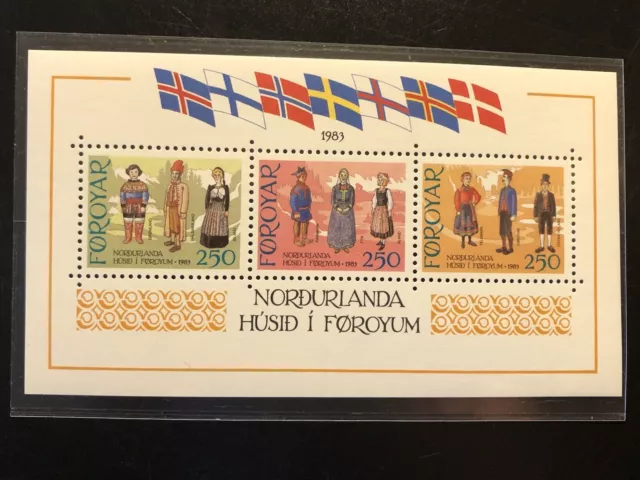 INTN’ COMM’ STAMP SHEET: The Nordic House In The Faroes, 1983