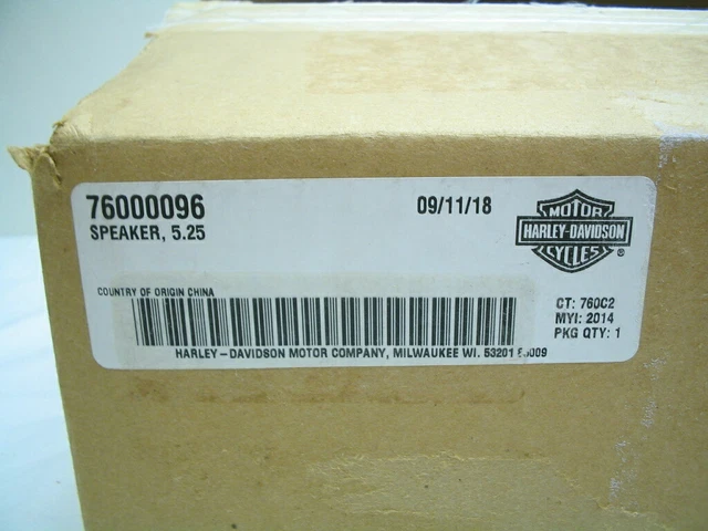 Front Fairing Speaker 76000096 - Brand New - Harley Touring Models '14-later