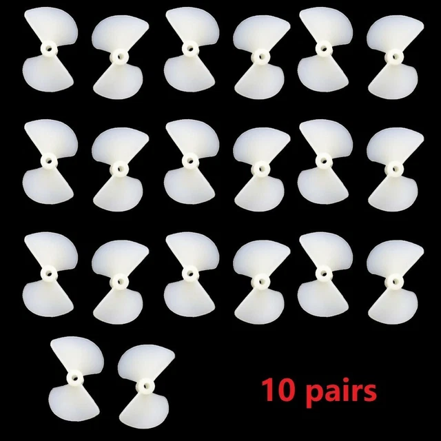 10 Pairs 2 Blade Propeller 2mm Shaft 26mm Prop For DIY Toy Boat Marine RC Boat