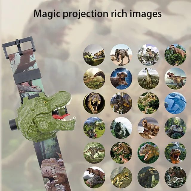 Children Projector Watch 24 Pattern Dinosaur Projector Toys With Plastic Strap a