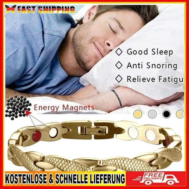 Coppia Bracciale Magnetoterapia Twisted Dragon Bracciali Rimovibili (Oro)
