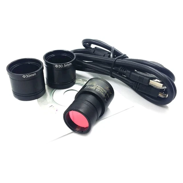 2MP Microscope Industrial Camera Eyepiece with Adapter Ring- for Image- Capture