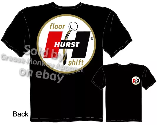 Hurst T Shirt Floor Shift Muscle Car Tee Hot Rod T Shirts Automotive Apparel