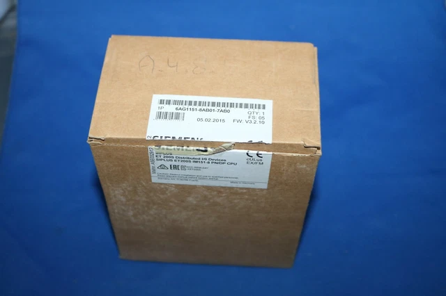 Siemens 6AG11518AB017AB0 6AG1151-8AB01-7AB0 PLC-CPU SIPLUS ET200S IM151-8 PN/DP