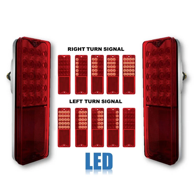 196772 CHEVY GMC Truck LED Tail SEQUENTIAL Turn Signal Light Lens