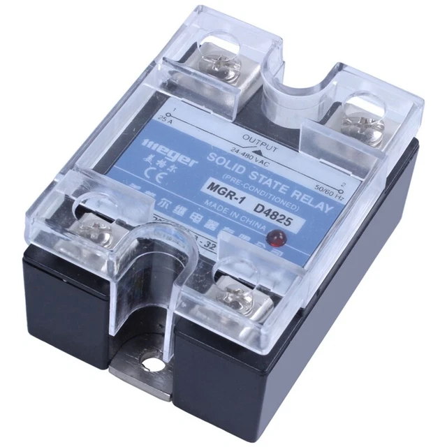 MGR-1 D4825 Relè a stato solido monofase SSR 25A DC 3-32 V AC 24-480 V C6H7