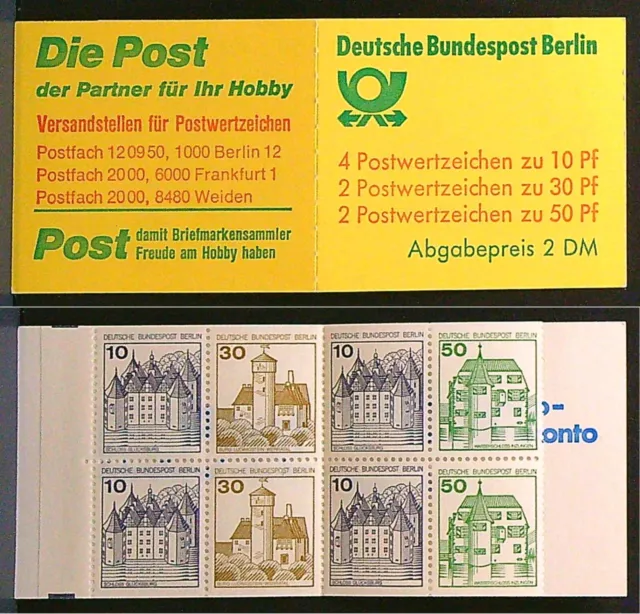 Berlin 1980 MH-MiNr. 11 H-Blatt 19 postfrisch - Markenheftchen