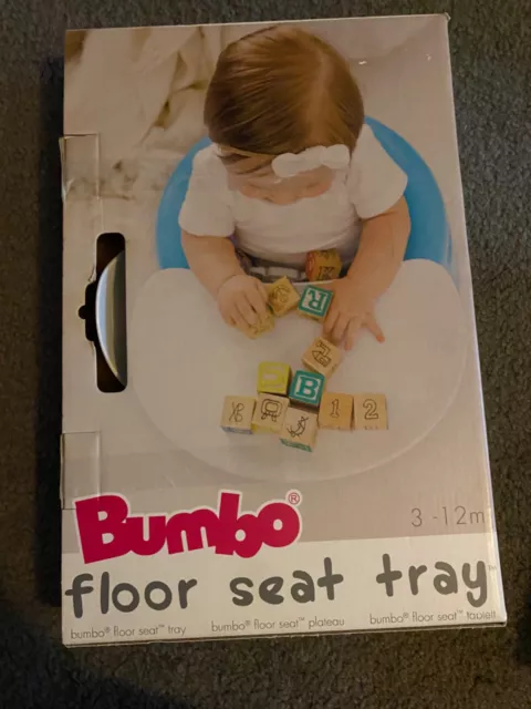 NEW Bumbo Floor Seat Tray Replacement 3-12 Months Plateau Tablett White