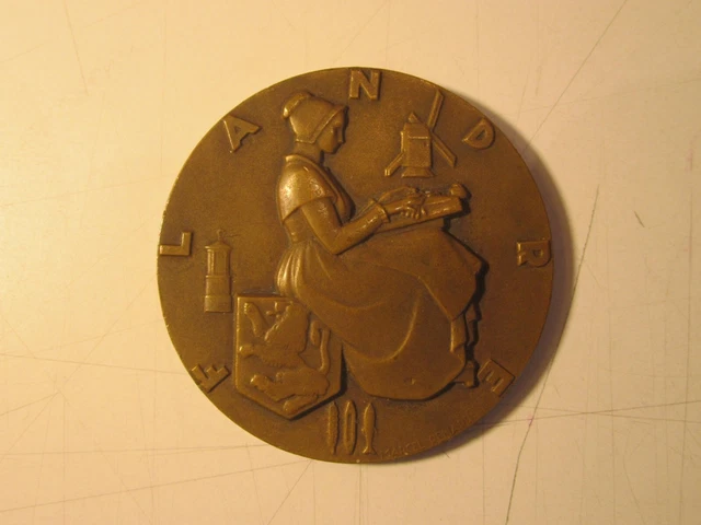 MÉDAILLE BRONZE CENTENAIRE COMPAGNIE GÉNÉRALE TRANSATLANTIQUE Marcel Renard 325717699733