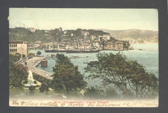 AK Konstantinopel, Vue de Therapia, gel ca 1902 -  England