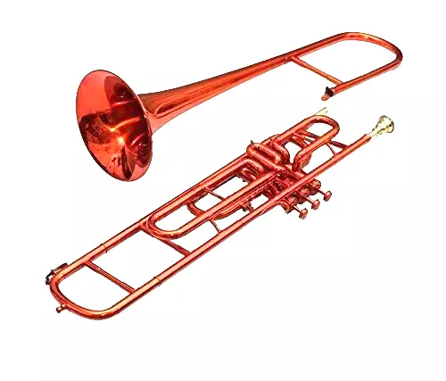 Bb Low Pitch Brass Musical Instrument Valve Trombone Brass Made Brass