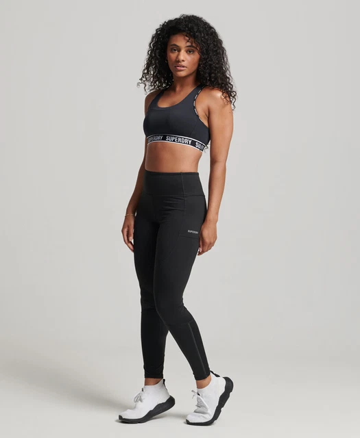 Superdry Donna Leggings Termici Aderenti A Tutta Lunghezza Run