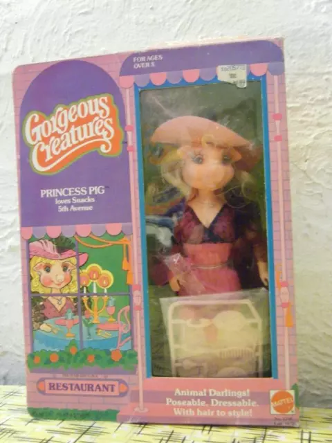 Mattel Gorgeous Creatures Doll  Princess Pig  1979  MIB  My Mom's Stash