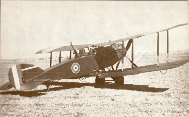 Bristol F2B Fighter Airplane, James Flood Motor Museum Collection RPPC Postcard