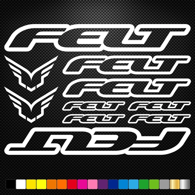 Convient à  Felt 10 Stickers Autocollants Adhésifs - Vtt Velo Mountain Bike Dh