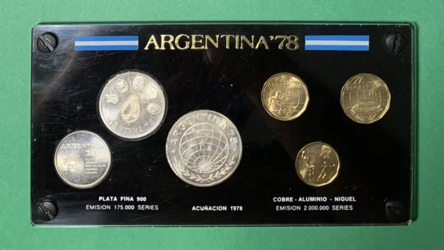 1978 Argentina FIFA World Cup Silver Coin Set