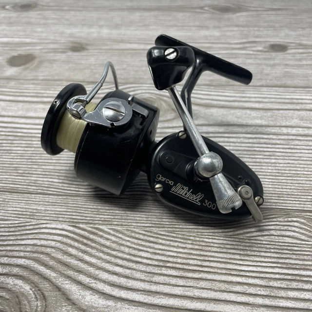 ANCIEN MOULINET MITCHELL 300 PRO MANIVELLE BOIS Très BON ETAT