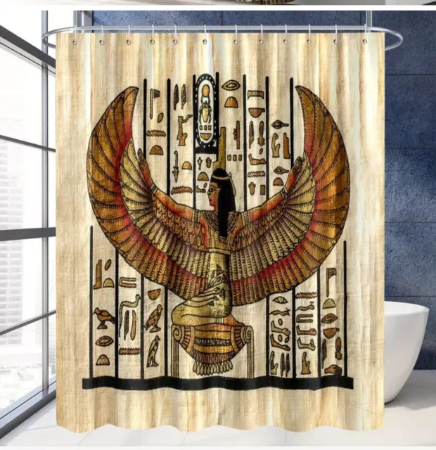 Ancient Egyptian Shower Curtain  72x72 Nwt